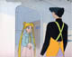 Usagi and Mamoru in an apron